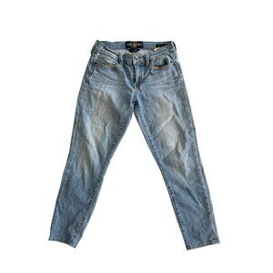 LUCKY BRAND Light Wash Distressed Sofia Crop Jeans Size 2 / 26